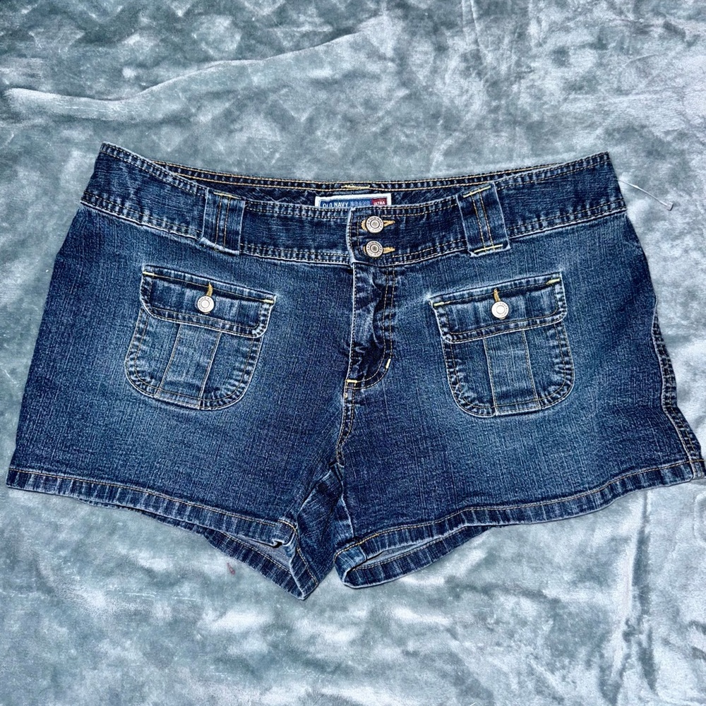 Old Navy Dark Blue Jean Shorts for Women